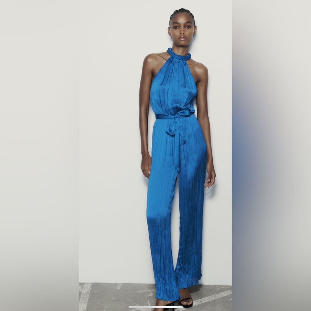 BNWT Zara halter neck jumpsuit